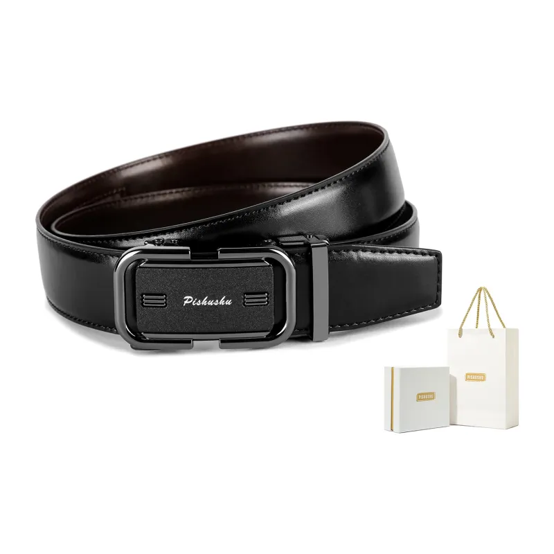 PISHUSHU Leather Belts Men-5