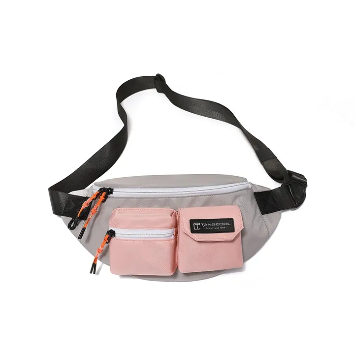 TANGCOOL Nylon Crossbody Bag, Sling Bag Unisex Black/Blue/Green/Pink-13