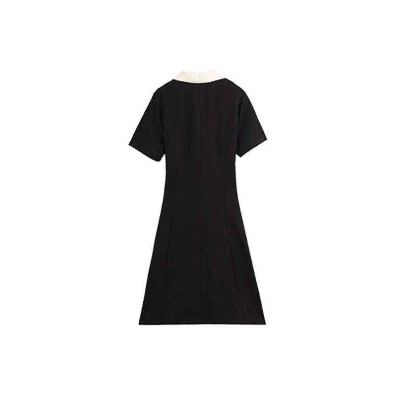 BASIC HOUSE Short-Sleeved Dresses Women's Black-1