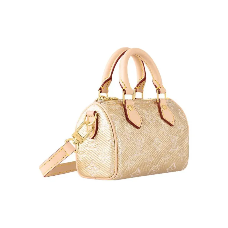 LOUIS VUITTON Nano Speedy Beige-1