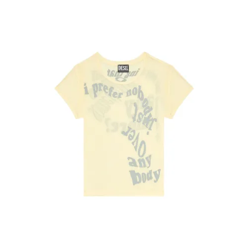 DIESEL T-Shirts Women's Yellow