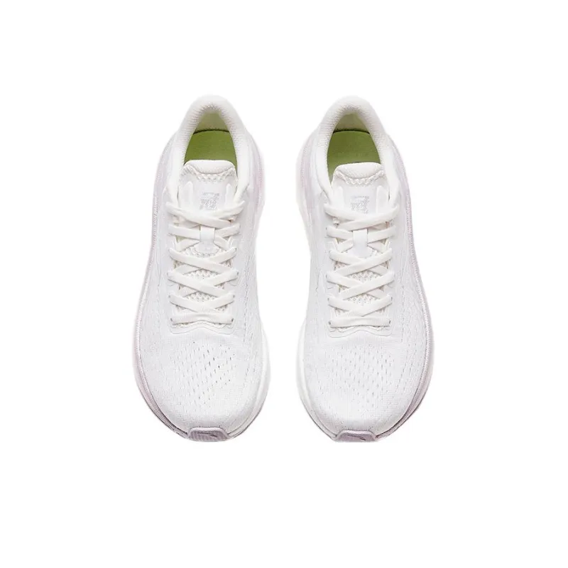 Anta Cushioning Anti Slip And Wear Resistant Low Top Running Shoes Women's White Silver-2