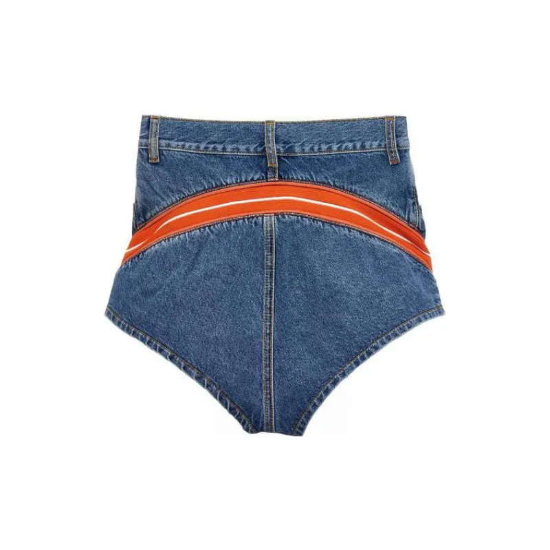 DIESEL High waist Denim Mini Shorts-1