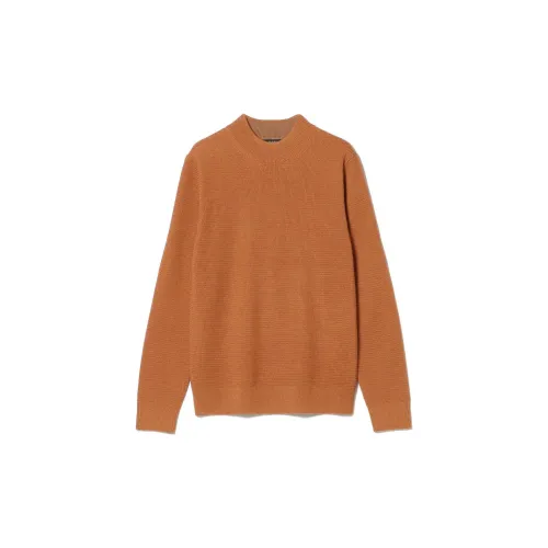 Beams Sweaters Men Orange