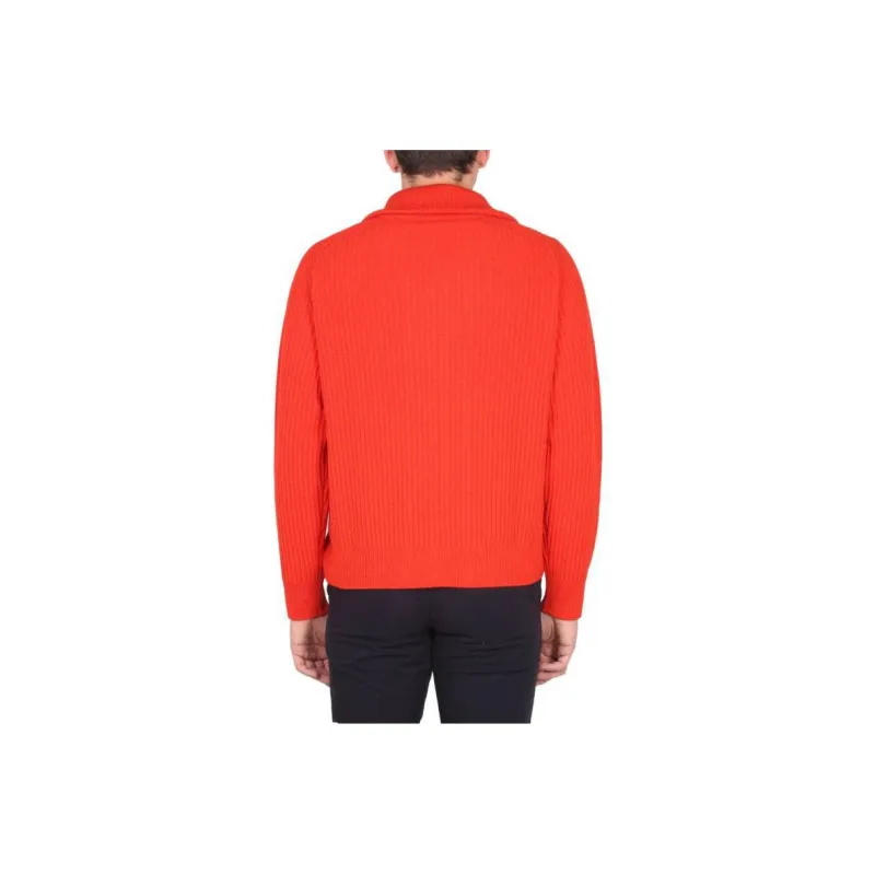 Paul Smith Zip Up Knitted Cardigan-1