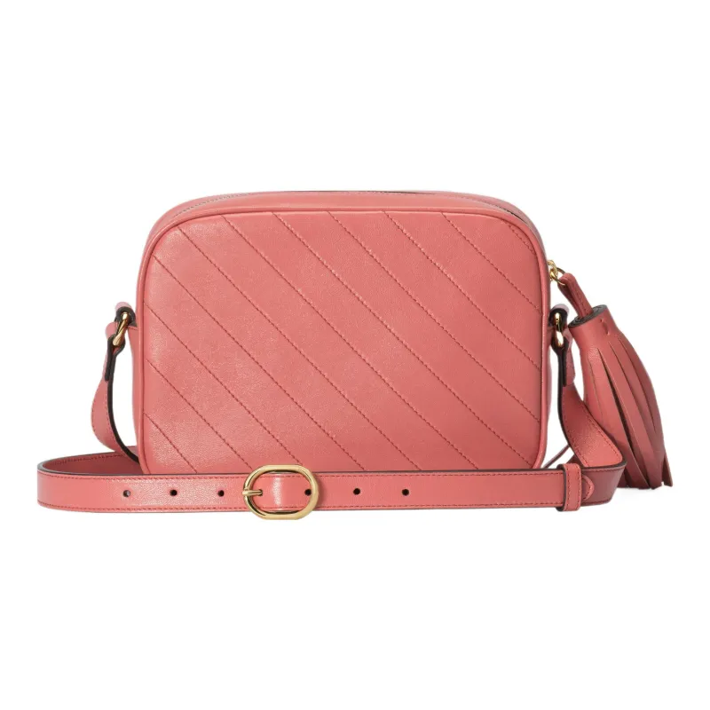 GUCCI Leather Crossbody Bag Shoulder Bag Women's Pink-2