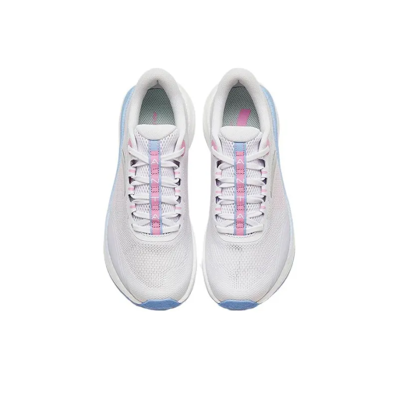 Anta Anti Slip And Wear Resistant Lightweight Low Top Running Shoes Women's Blue Pink-2