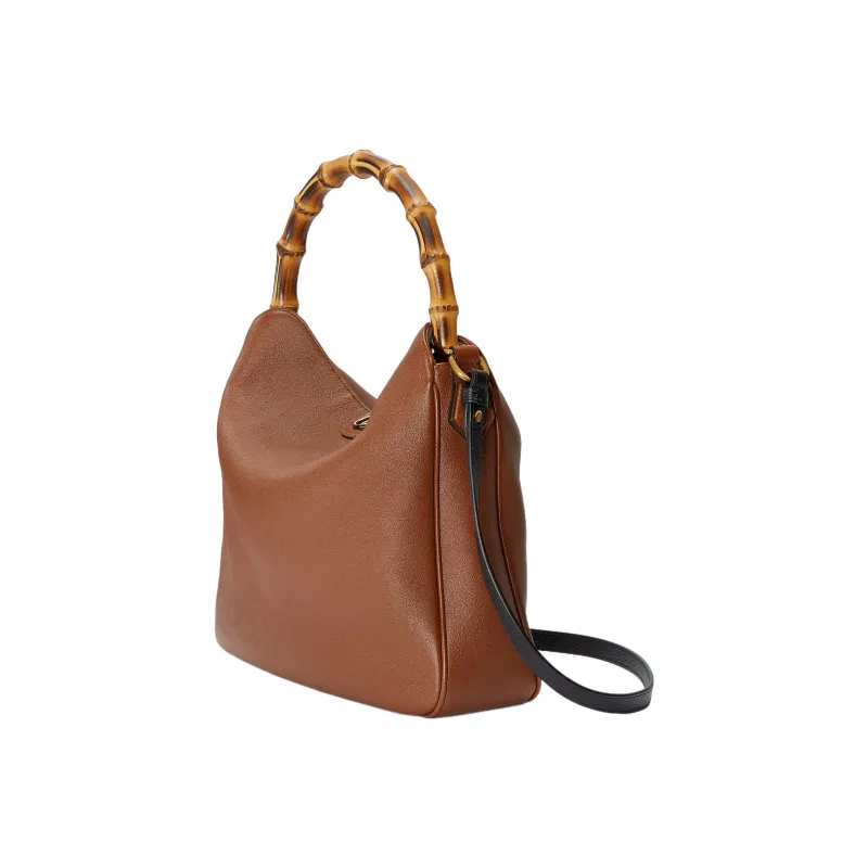GUCCI Diana Leather Portable Crossbody Bag Shoulder Bag Large Size Women's Brown-2