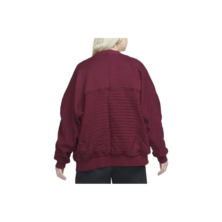 Nike SPORTSWEAR TECH PACK Knitwear Women's Burgundy-1