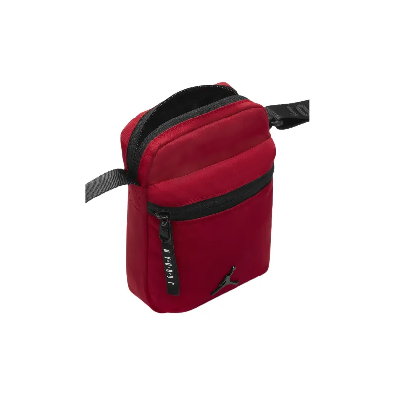 Jordan Cotton Detail Cell Phone Pouch, Shoulder Bag, Crossbody Bag Mini Unisex Red-3