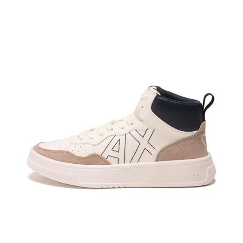 ARMANI EXCHANGE Skateboard Shoes Men Low-Top Beige