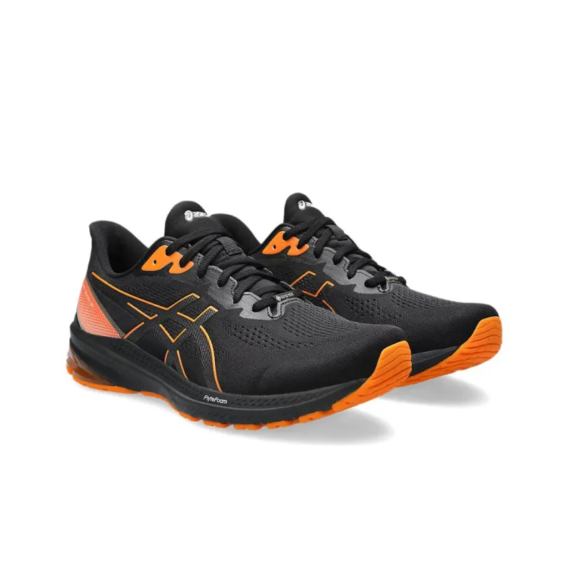 Asics GT 1000 12 Gore Tex Black Bright Orange-2
