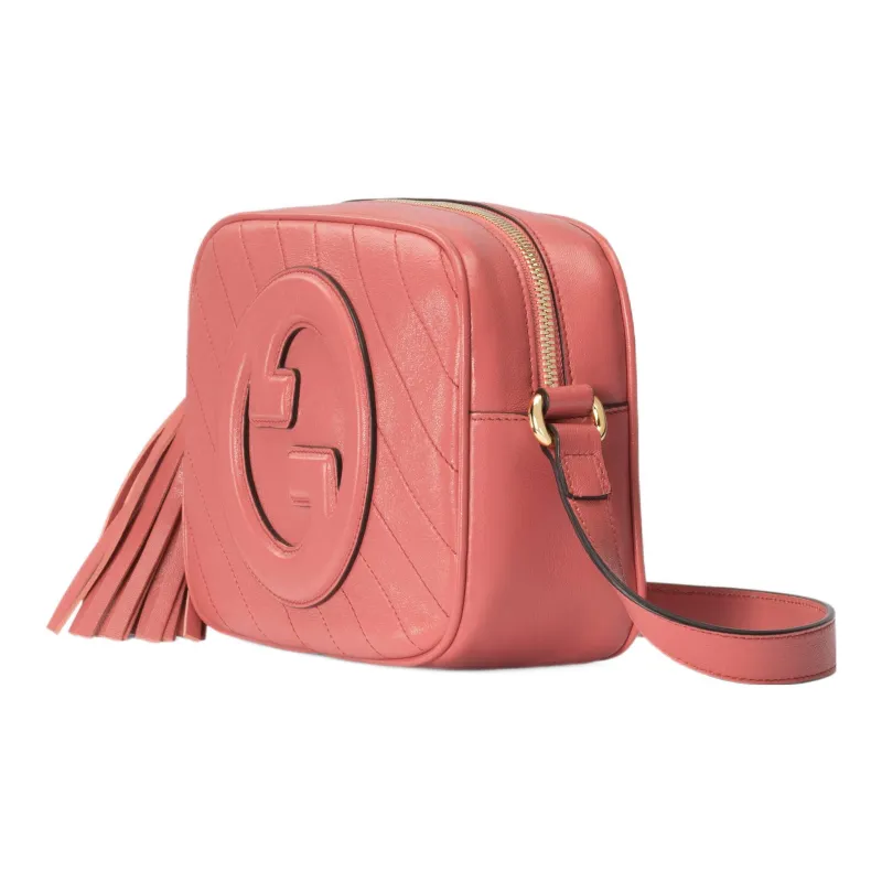 GUCCI Leather Crossbody Bag Shoulder Bag Women's Pink-1