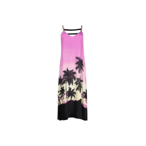 PALM ANGELS Sunset-print Midi Dress