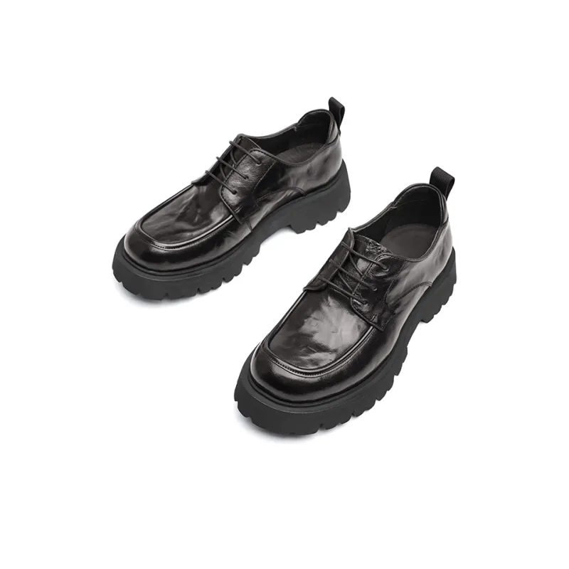 Hautton Jeans Dress Shoes Men's Black-4