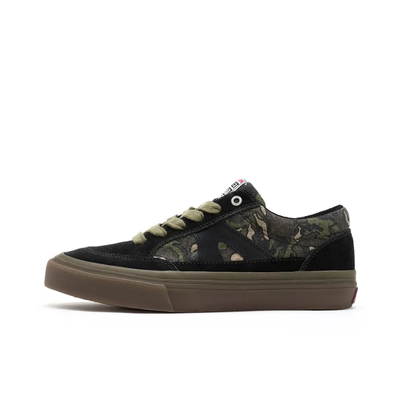 Vision Street Wear Stick Low Top Skateboard Shoes Unisex Army Green Camouflage Multicolor-0