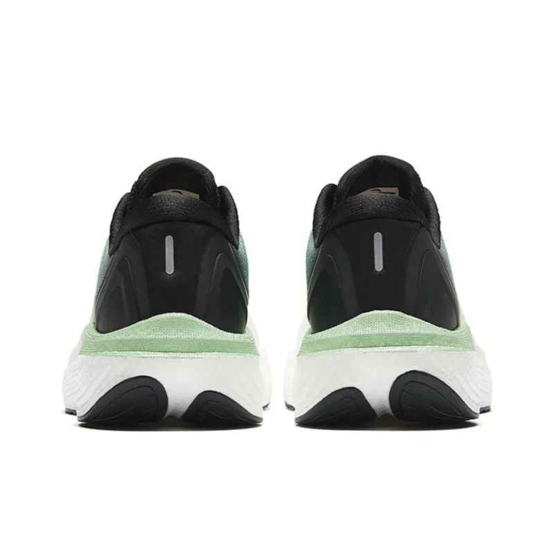 Anta Anti Slip Wear Resistant Low Top Nitrogen Technology Running Shoes Men's Evergreen Green-3