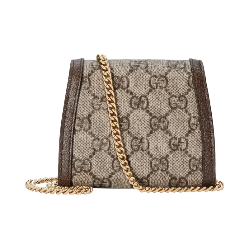 GUCCI Blondie Canvas With Leather Shoulder Bag, Crossbody Bag, Wallet Medium Size Women's Beige & Ebony-3