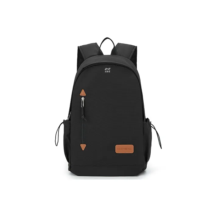 KEYSTREET Fabric Backpack Regular Unisex Ecru/Black-6