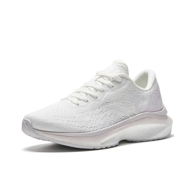 Anta Cushioning Anti Slip And Wear Resistant Low Top Running Shoes Women's White Silver-1