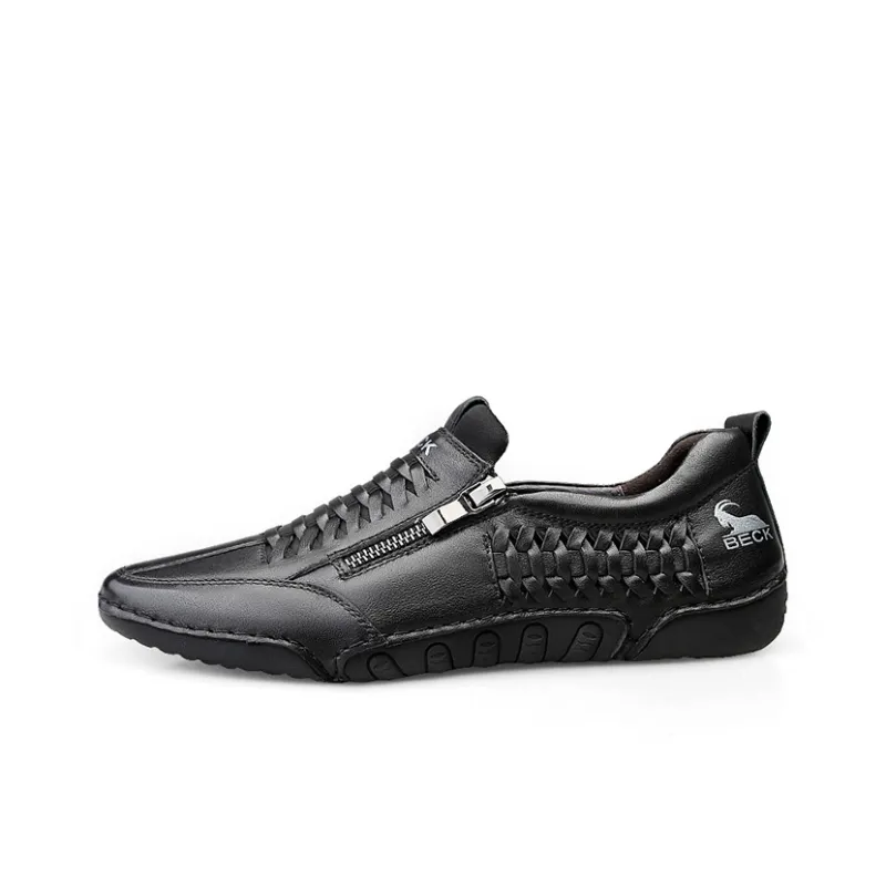 BECK Men's Casual Shoes Men Low Top Black/White-0
