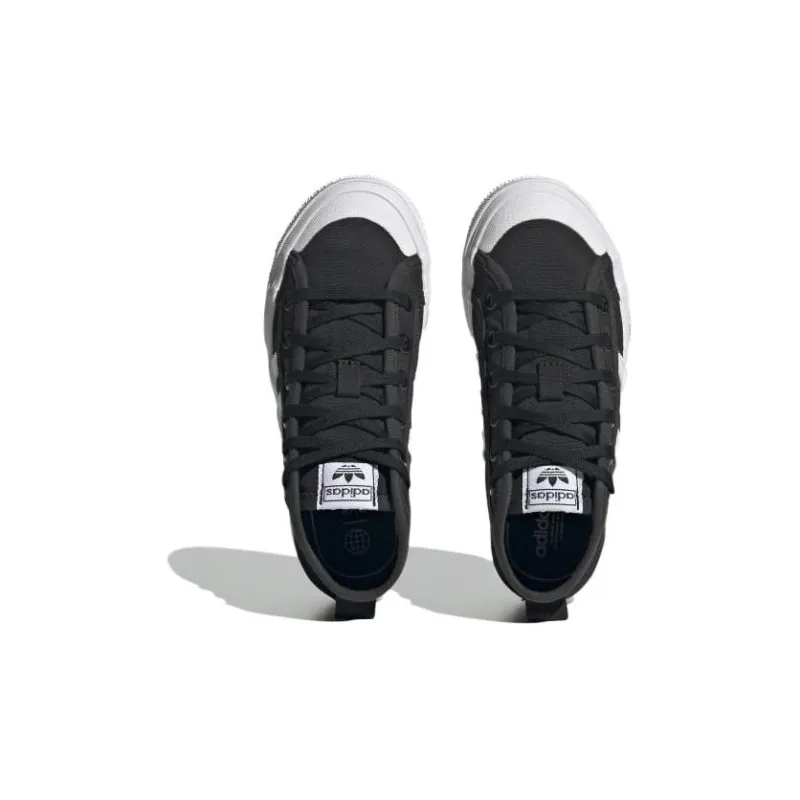 Nizza Adidas Originals Platform Mid J 'Black Black'-3