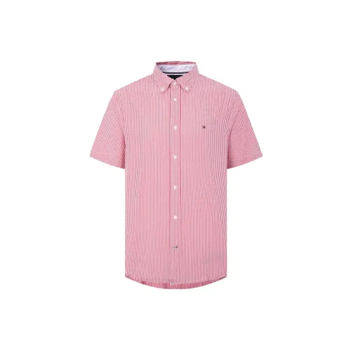 Tommy Hilfiger Shirts Men Pink Stripes 0KP