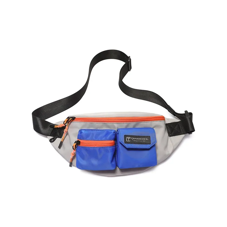 TANGCOOL Nylon Crossbody Bag, Sling Bag Unisex Black/Blue/Green/Pink-1