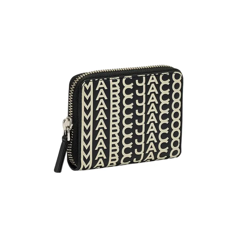 MARC JACOBS Lambskin Wallet Women's Black/White-1