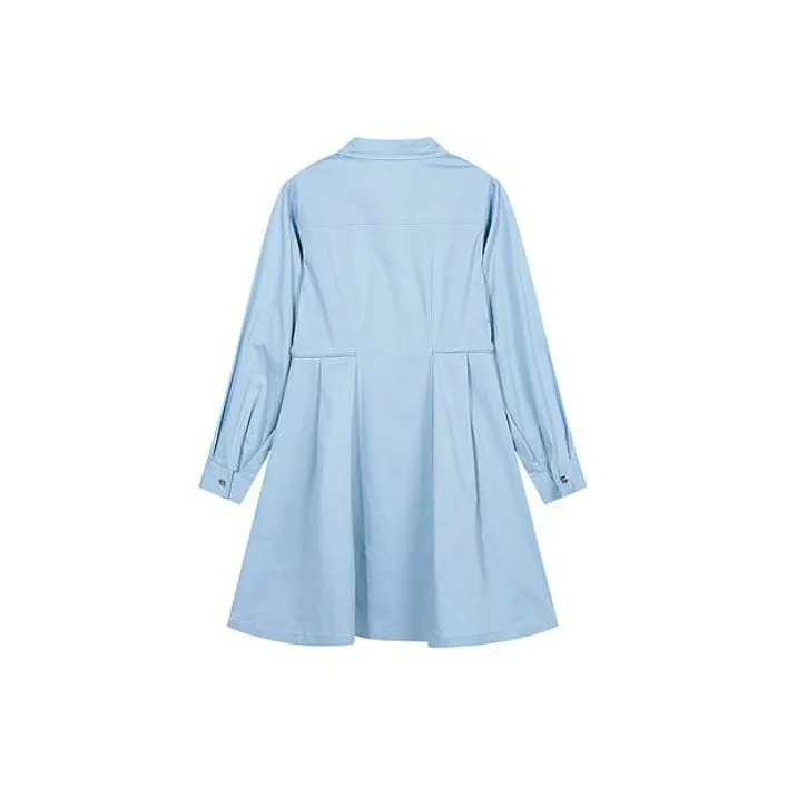DKNY Long-Sleeved Dresses Women's Light Blue-1