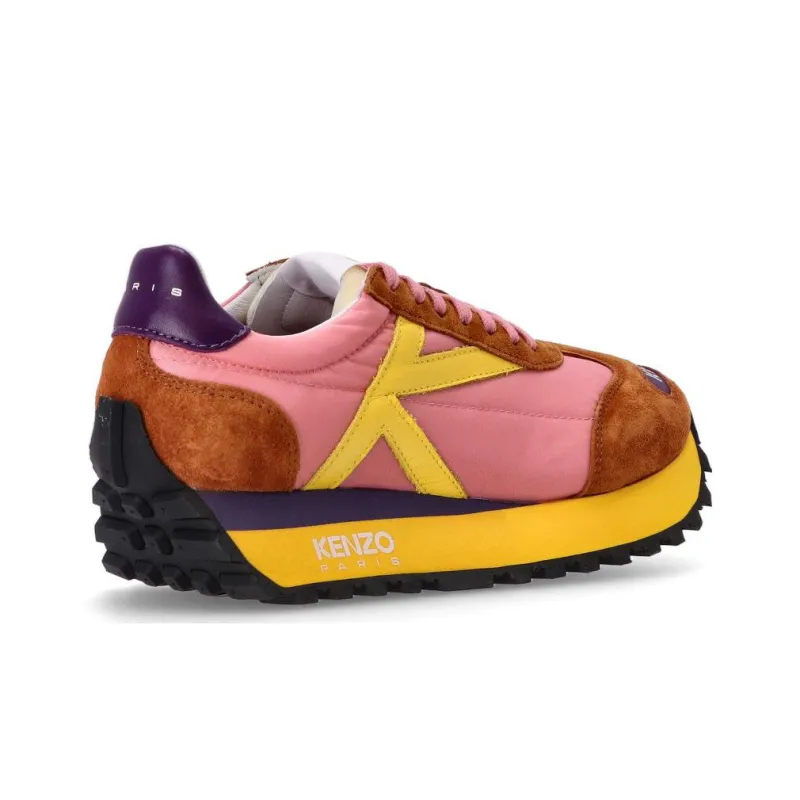KENZO Takayama Kenji Slip-Resistant Low-Top Sports Casual Shoes Women's Pink Brown Yellow-4