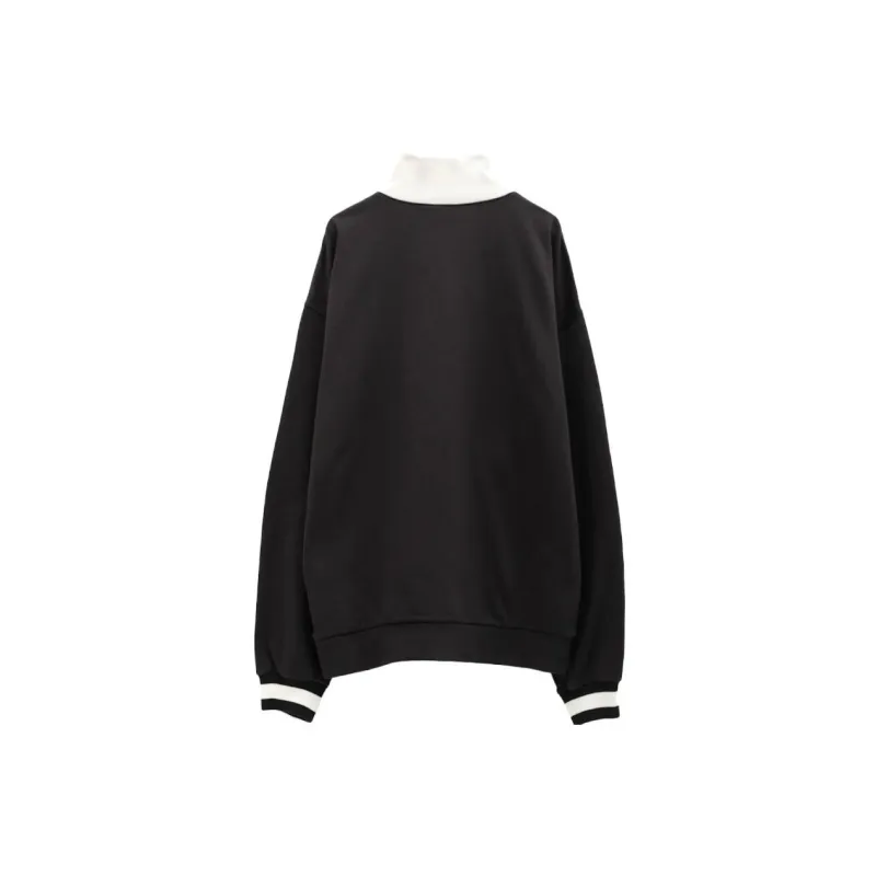 GUCCI Gg Logo Quarter Zip Sweatshirt-1