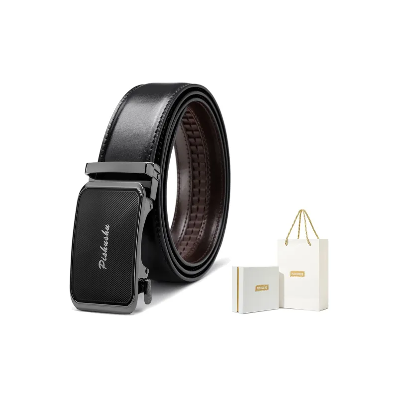 PISHUSHU Leather Belts Men-4