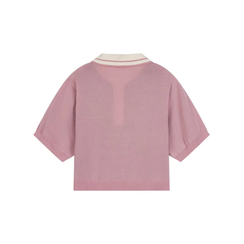 UOOYAA Crop Tops Women's Pink-1