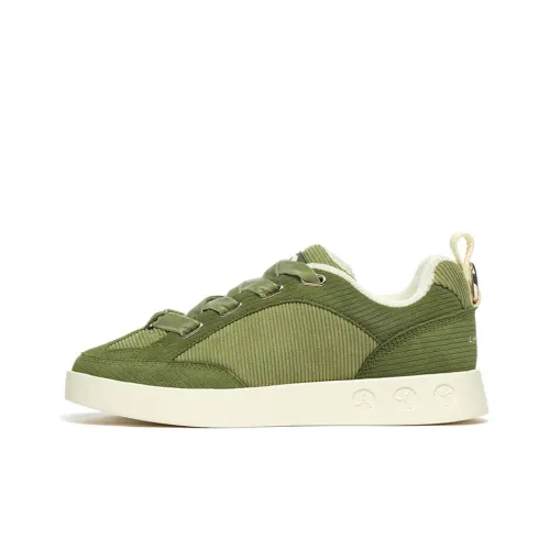 LI NING 1990 Wind Chimes Low Top Skateboard Shoes Women's Pine Needle Green