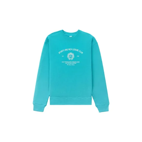 SPORTY & RICH Slogan-print Crew-neck Sweatshirt