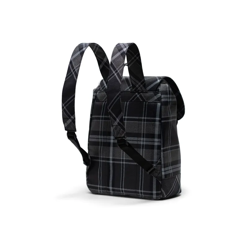 Herschel Polyester Backpack Regular Unisex Black Gray Multicolor Plaid-1