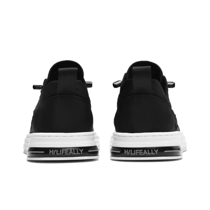 HLA Casual Shoes Men Low Top Black/Gray/Apricot-4