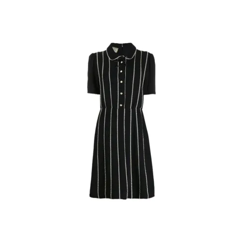 GUCCI Short-Sleeved Dresses Women's Black