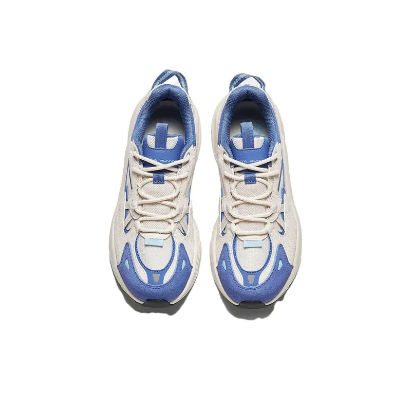 Anta Sea Explorer Cushioning Anti Slip And Wear Resistant Low Top Running Shoes Women's Gray Blue-2
