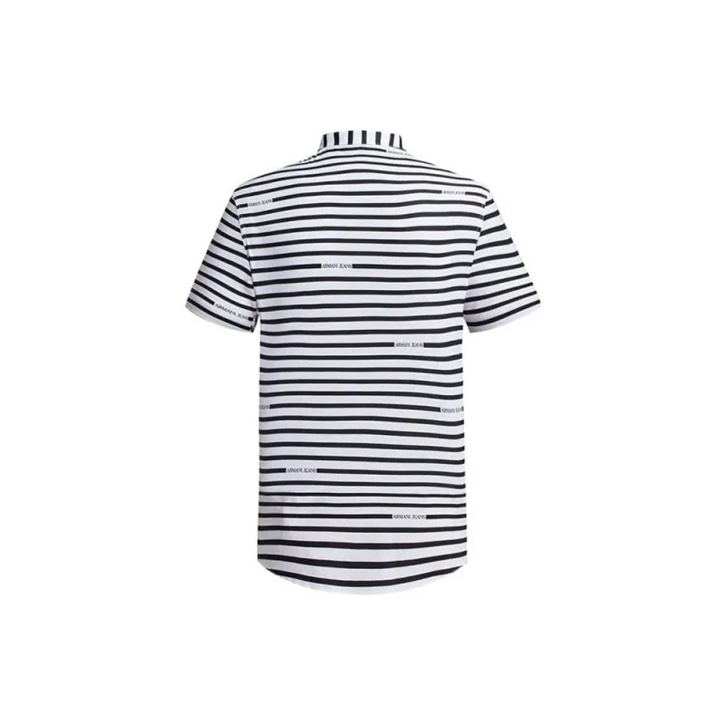 ARMANI JEANS SS23 Polo Shirt Men's White-1