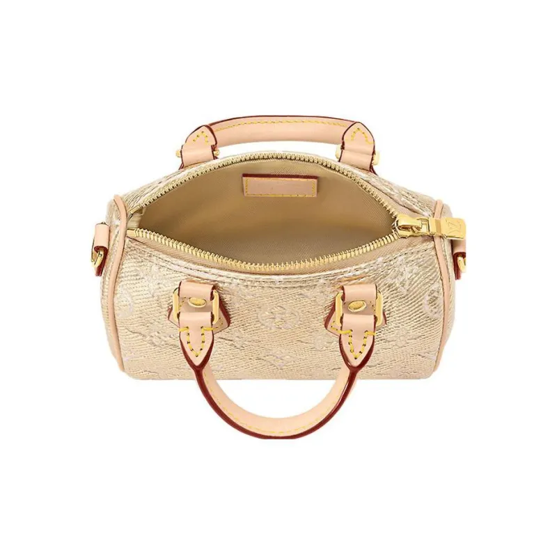 LOUIS VUITTON Nano Speedy Beige-3