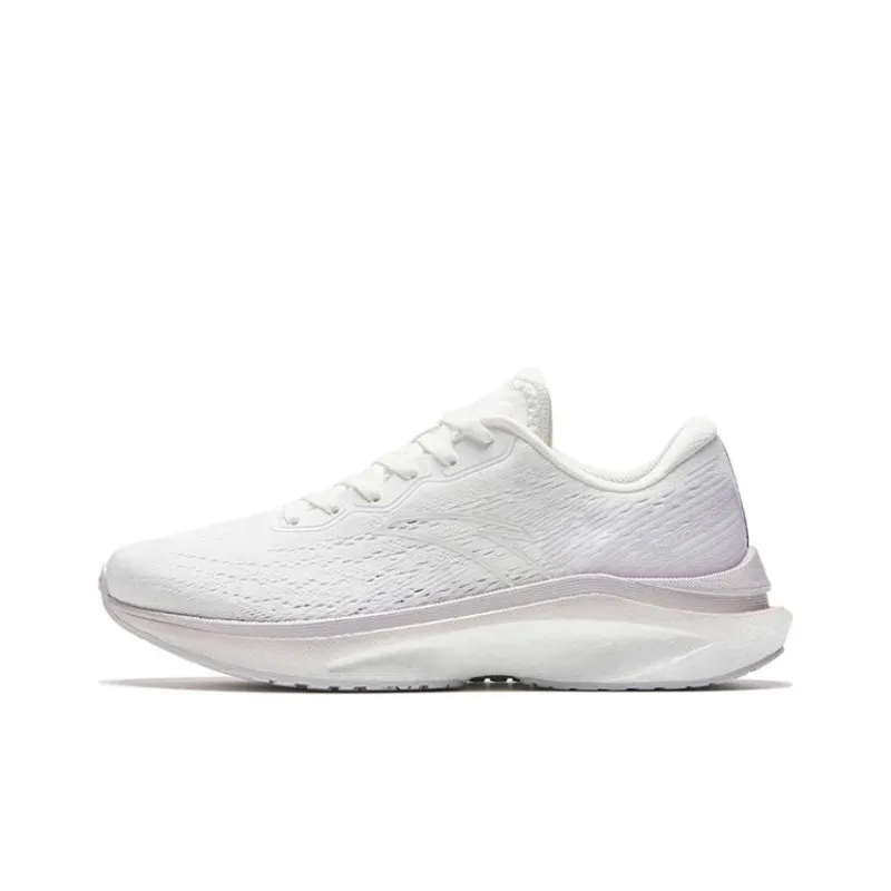 Anta Cushioning Anti Slip And Wear Resistant Low Top Running Shoes Women's White Silver-0