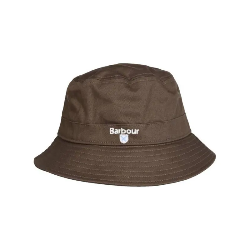 BARBOUR Logo Embroidered Bucket Hat-0