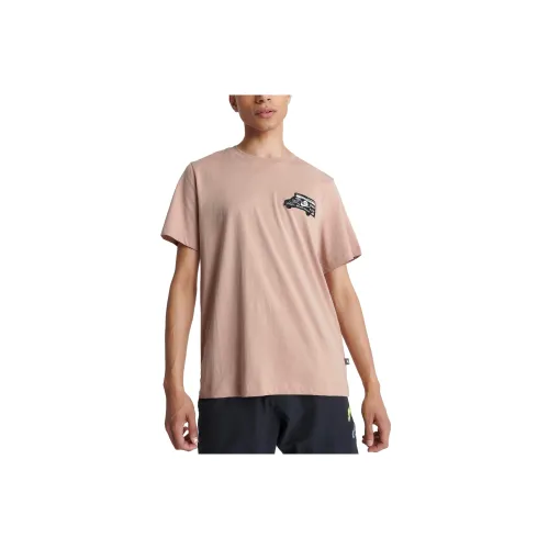 Nike T-Shirts Men Gray Pink