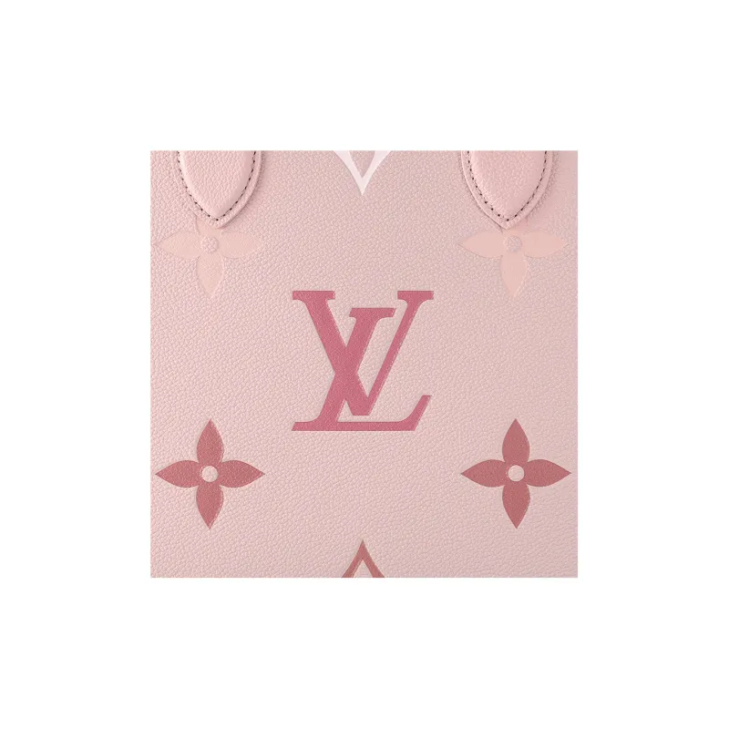 LOUIS VUITTON ONTHEGO Cow Leather Jungle Bag, One Shoulder Handbag Medium Size Women's Gradient Pink-4
