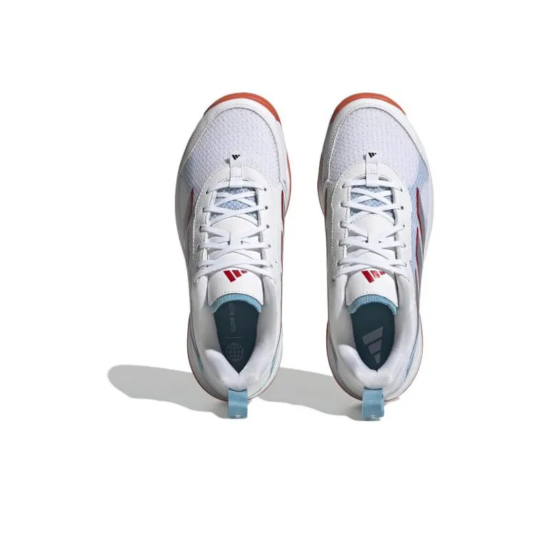 Adidas Avaflash Low Tennis Shoes 'White Silver Metallic Preloved Blue' Women's-3