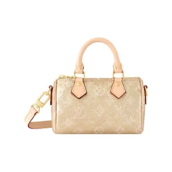 LOUIS VUITTON Nano Speedy Beige