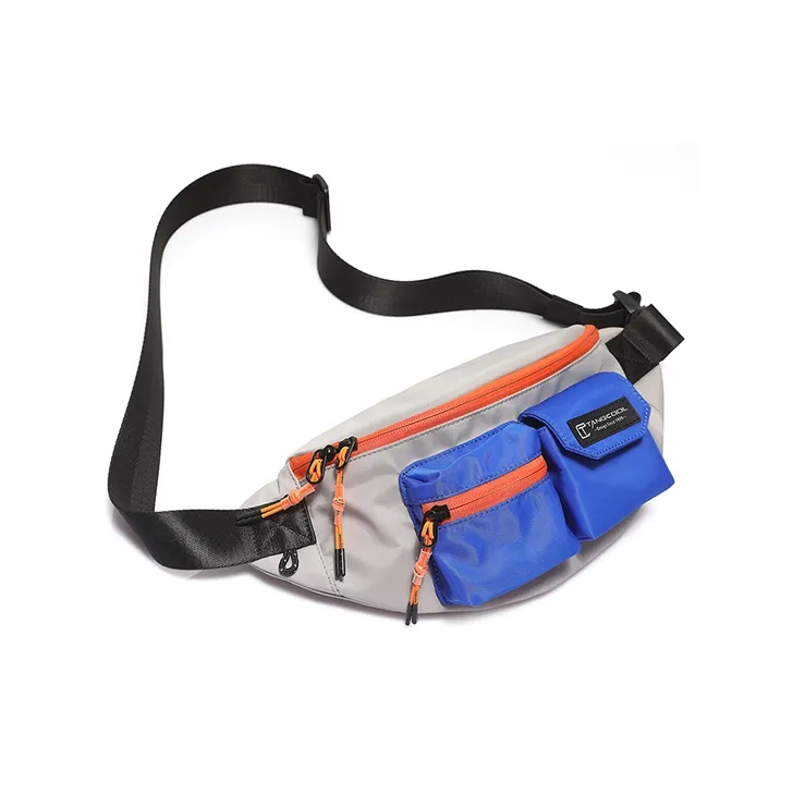 TANGCOOL Nylon Crossbody Bag, Sling Bag Unisex Black/Blue/Green/Pink-2