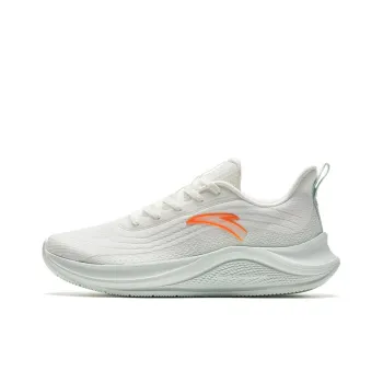 Anta Anti Slip Wear Resistant Low Top Running Shoes Women's White Green